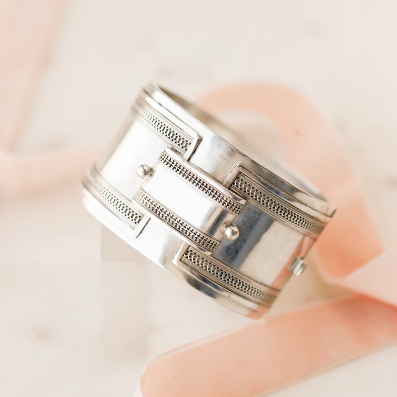 Essie Silver Buckle Bangle