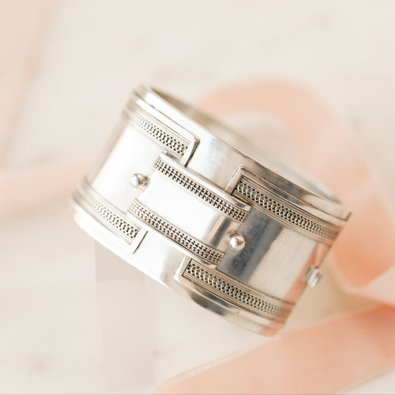Essie Silver Buckle Bangle