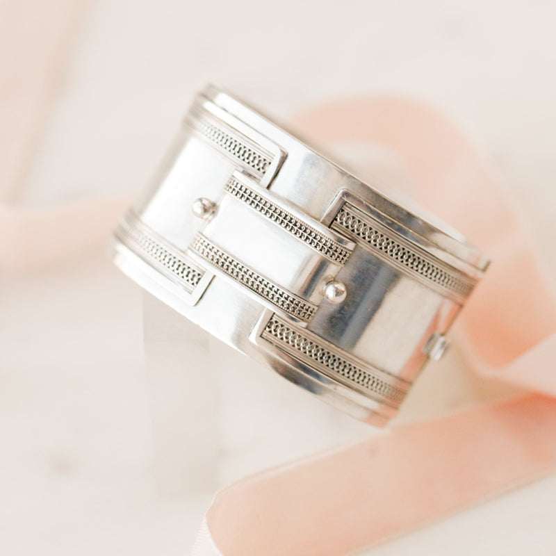 Essie Silver Buckle Bangle