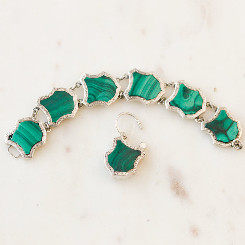 Hidden Locket Malachite Bracelet