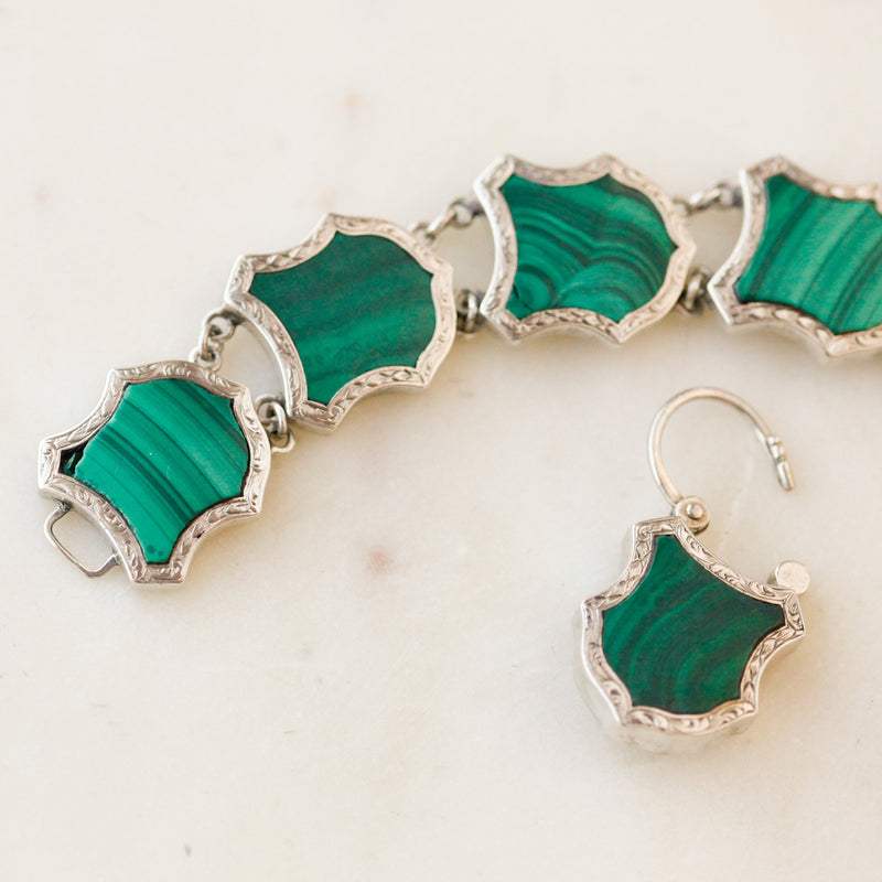 Hidden Locket Malachite Bracelet