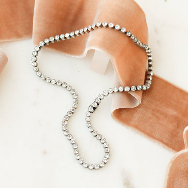 Edwardian Paste Tennis Necklace