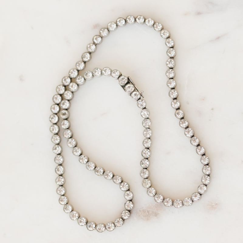 Edwardian Paste Tennis Necklace