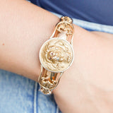 Evie Lion Bangle Bracelet