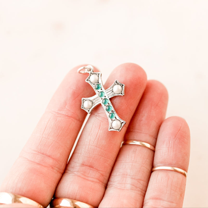 Victorian Cross Charm