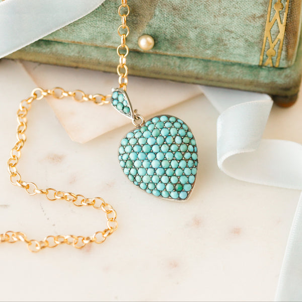 Lorrie Turquoise Heart Pendant