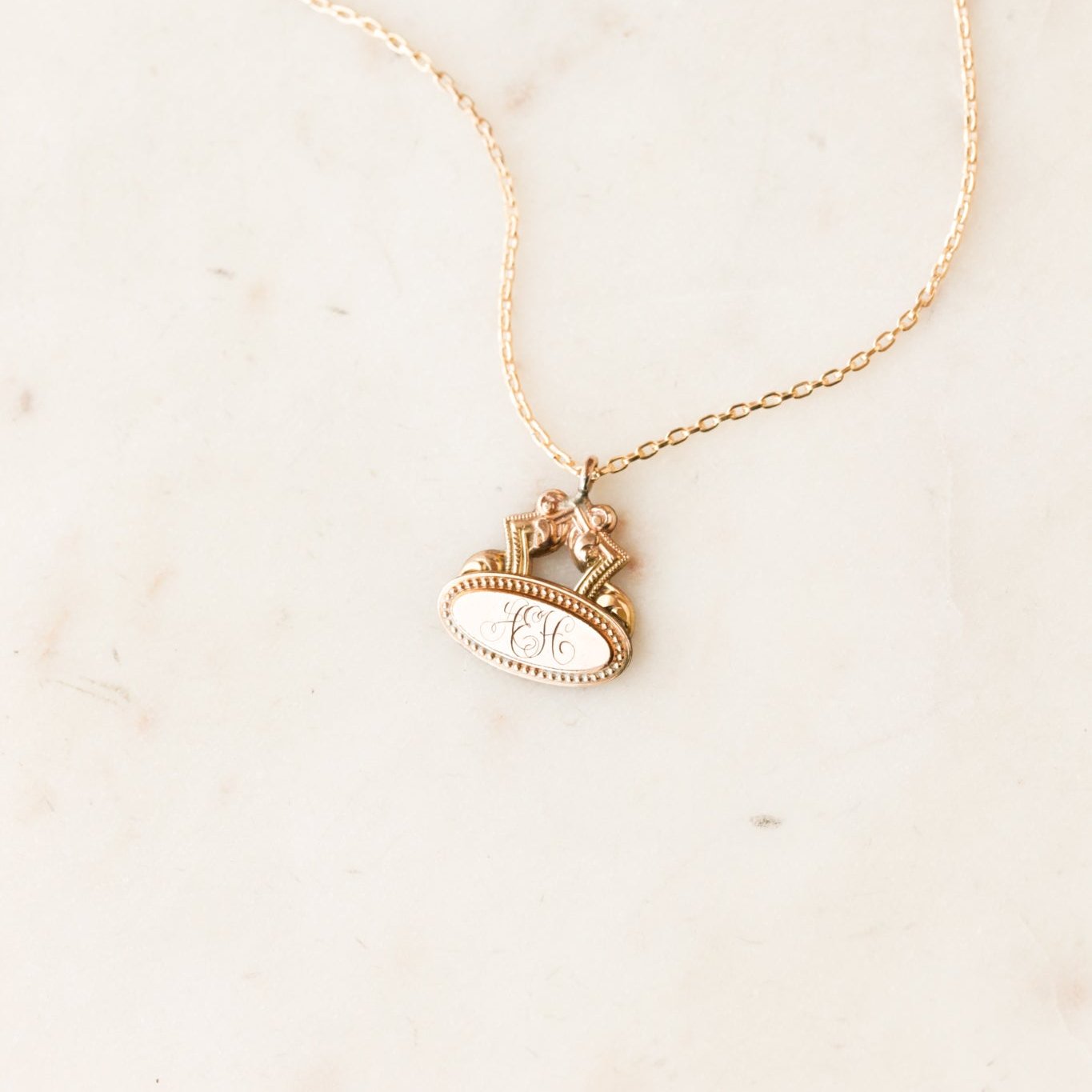 "AEH" Victorian Pendant