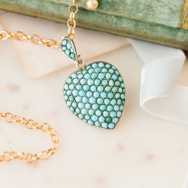 Lorrie Turquoise Heart Pendant