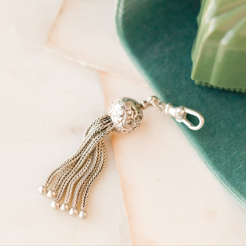 Georgie Silver Tassel Charm
