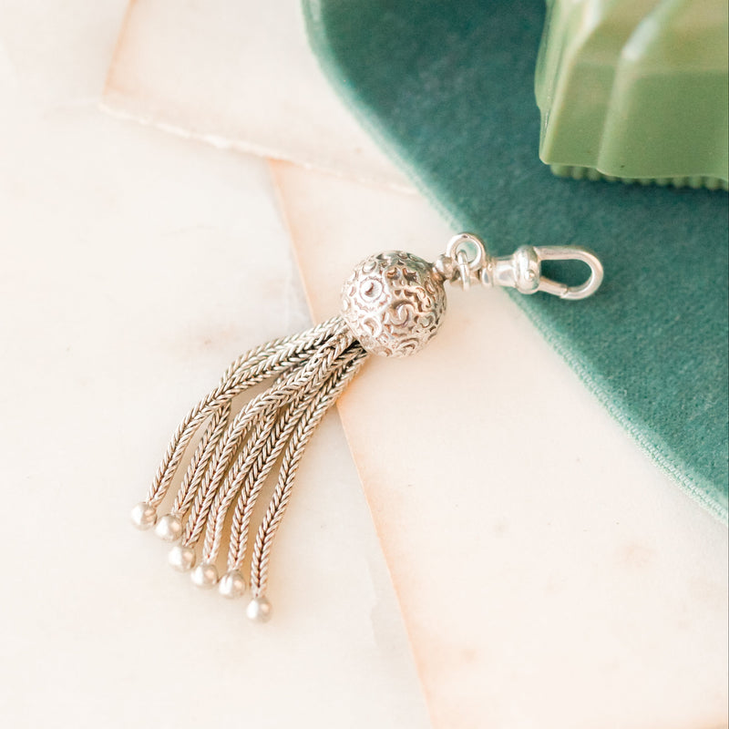 Georgie Silver Tassel Charm