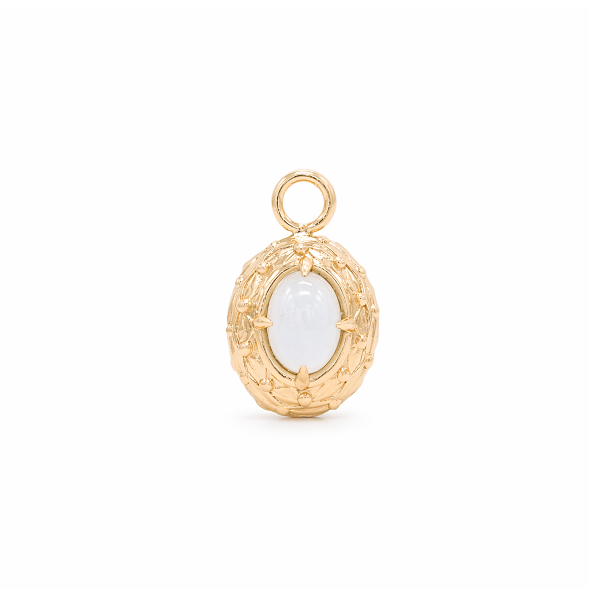 Laurel and Berry Milky Aquamarine Pendant