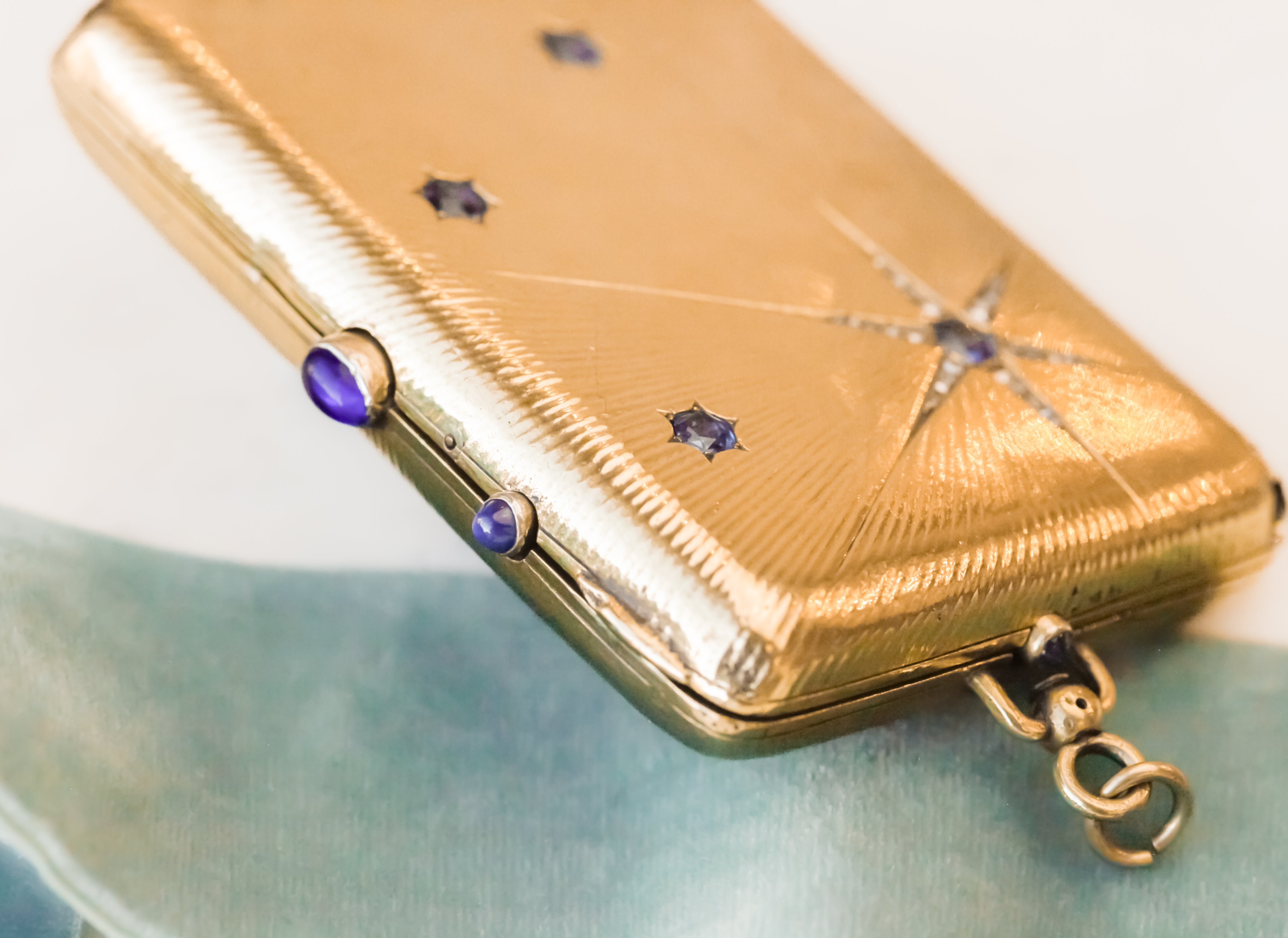 Sapphire + Diamond Deco Minaudière