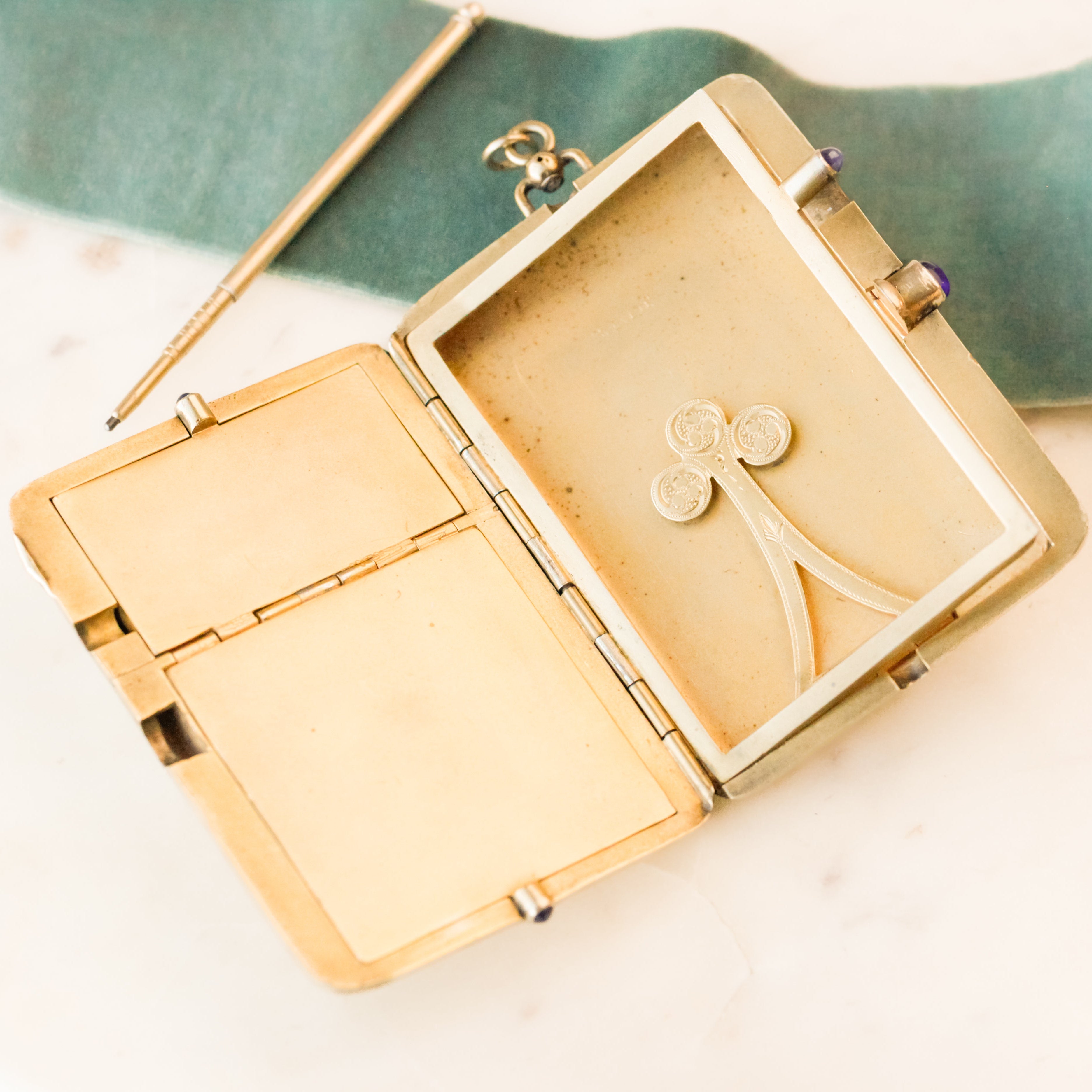 Sapphire + Diamond Deco Minaudière