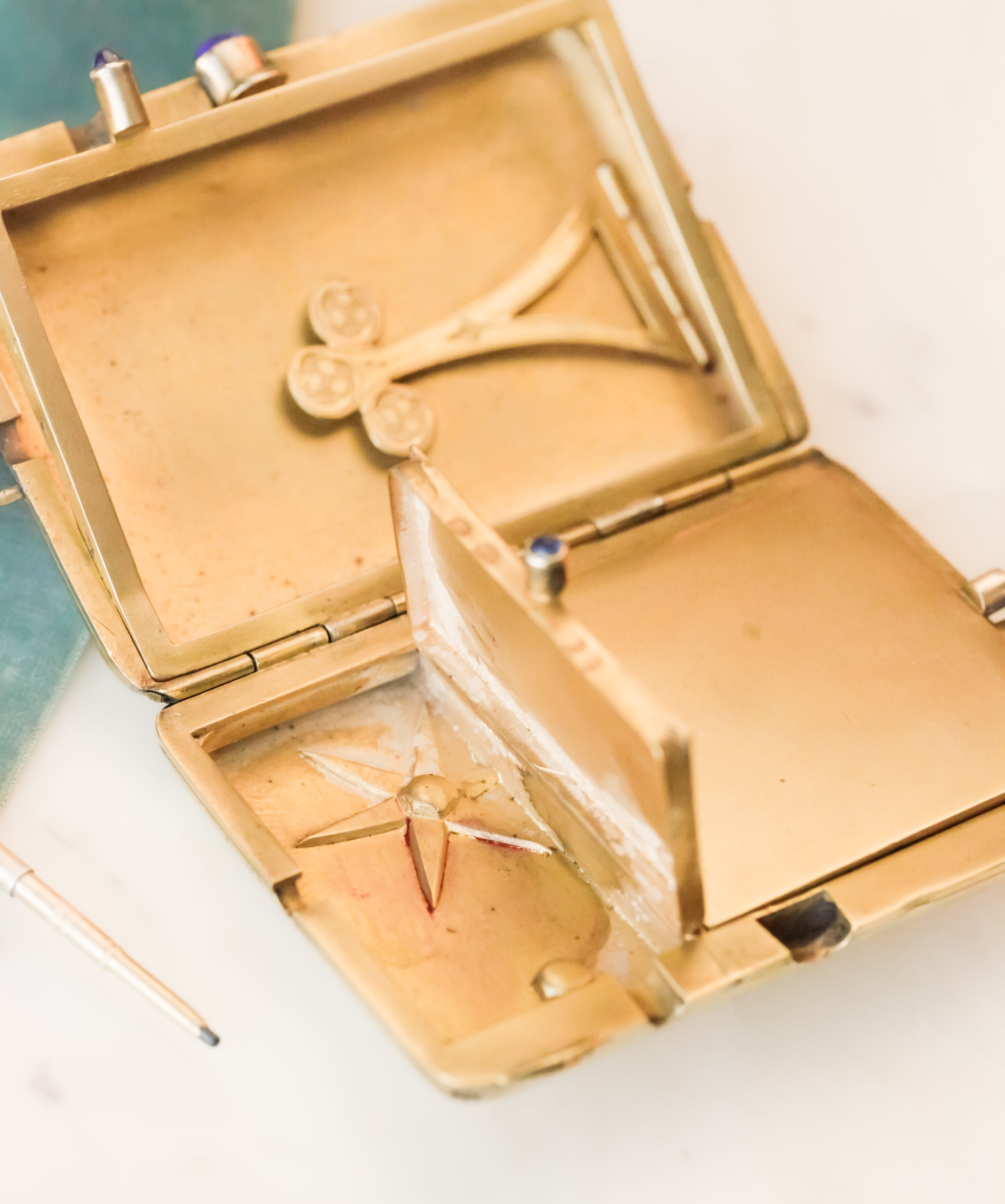 Sapphire + Diamond Deco Minaudière