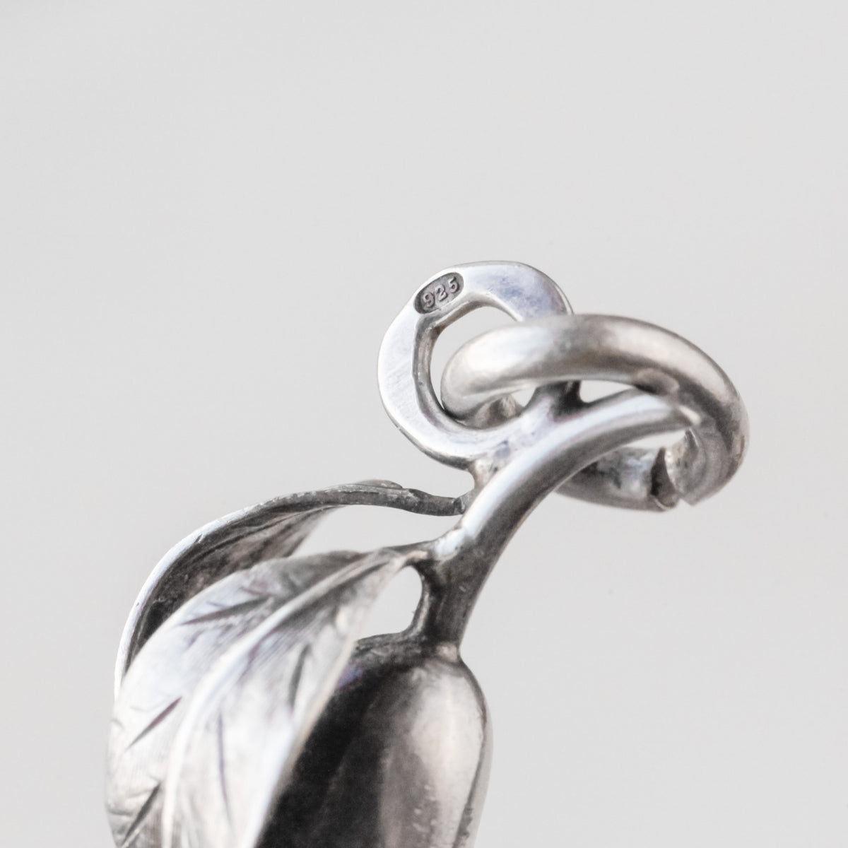Vintage Sterling Silver Pear Pendant