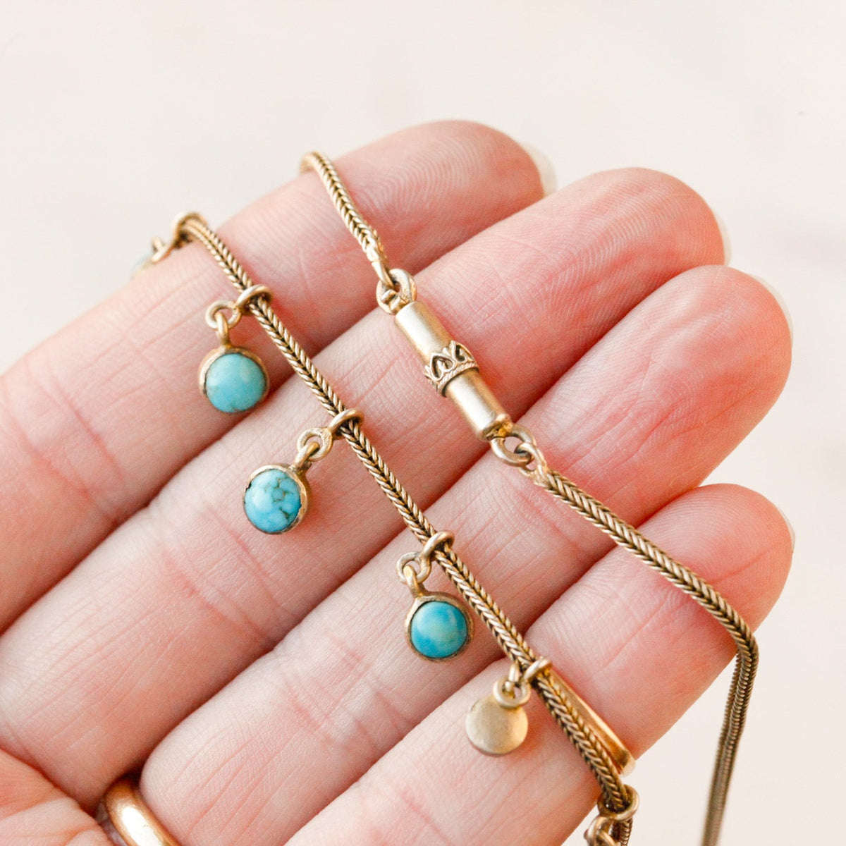 Florence Turquoise Forget-Me-Not Necklace