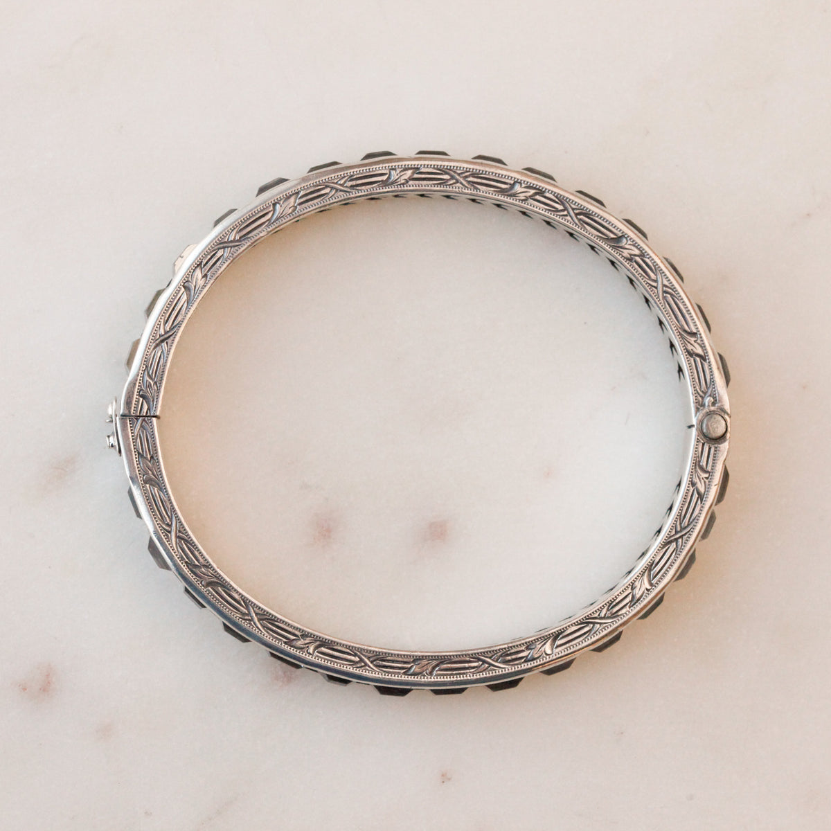 Penelope Art Deco Crystal Channel-Set Bangle