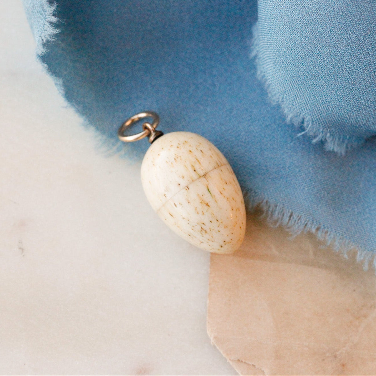 Agnes Victorian Hidden Rosary Egg Pendant