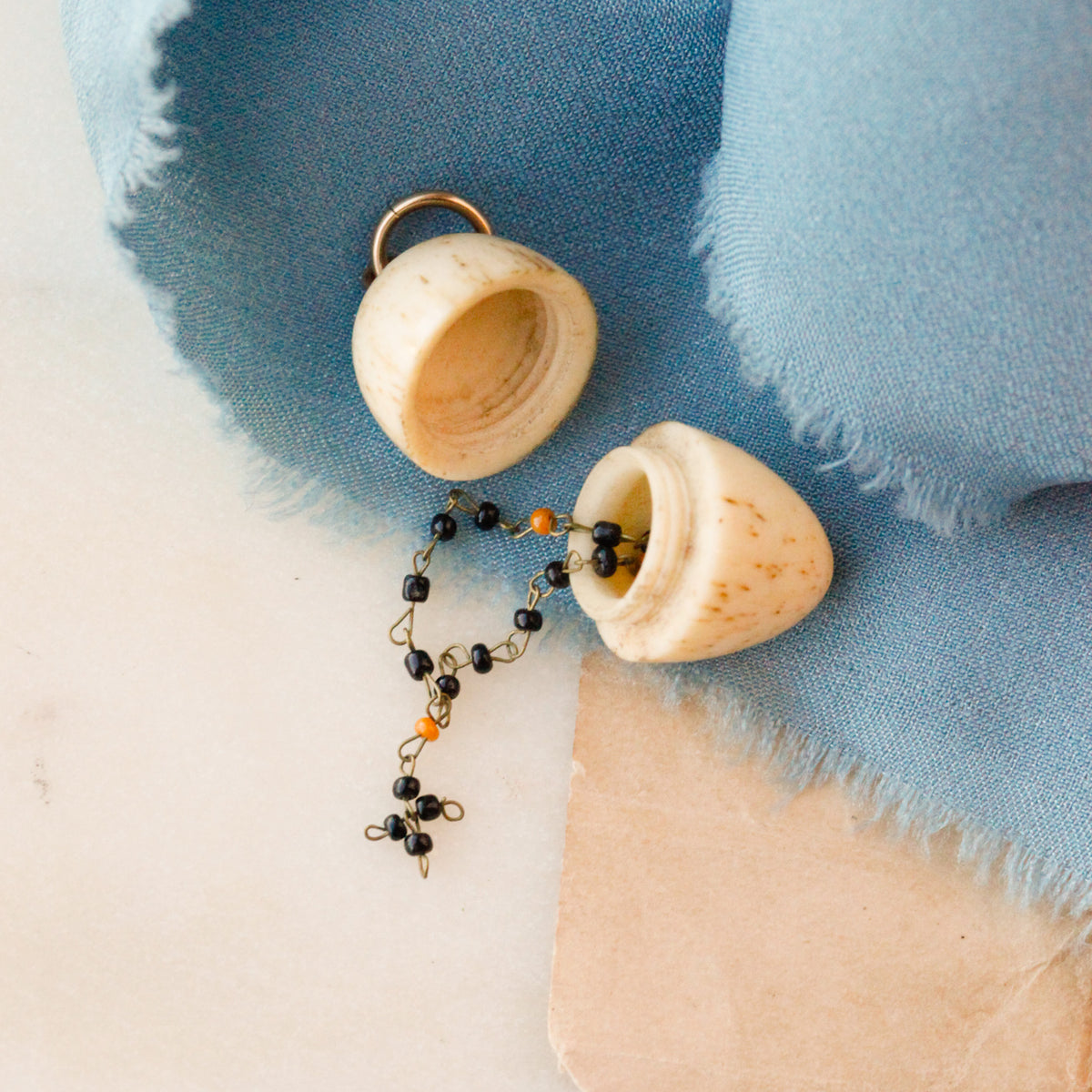 Agnes Victorian Hidden Rosary Egg Pendant