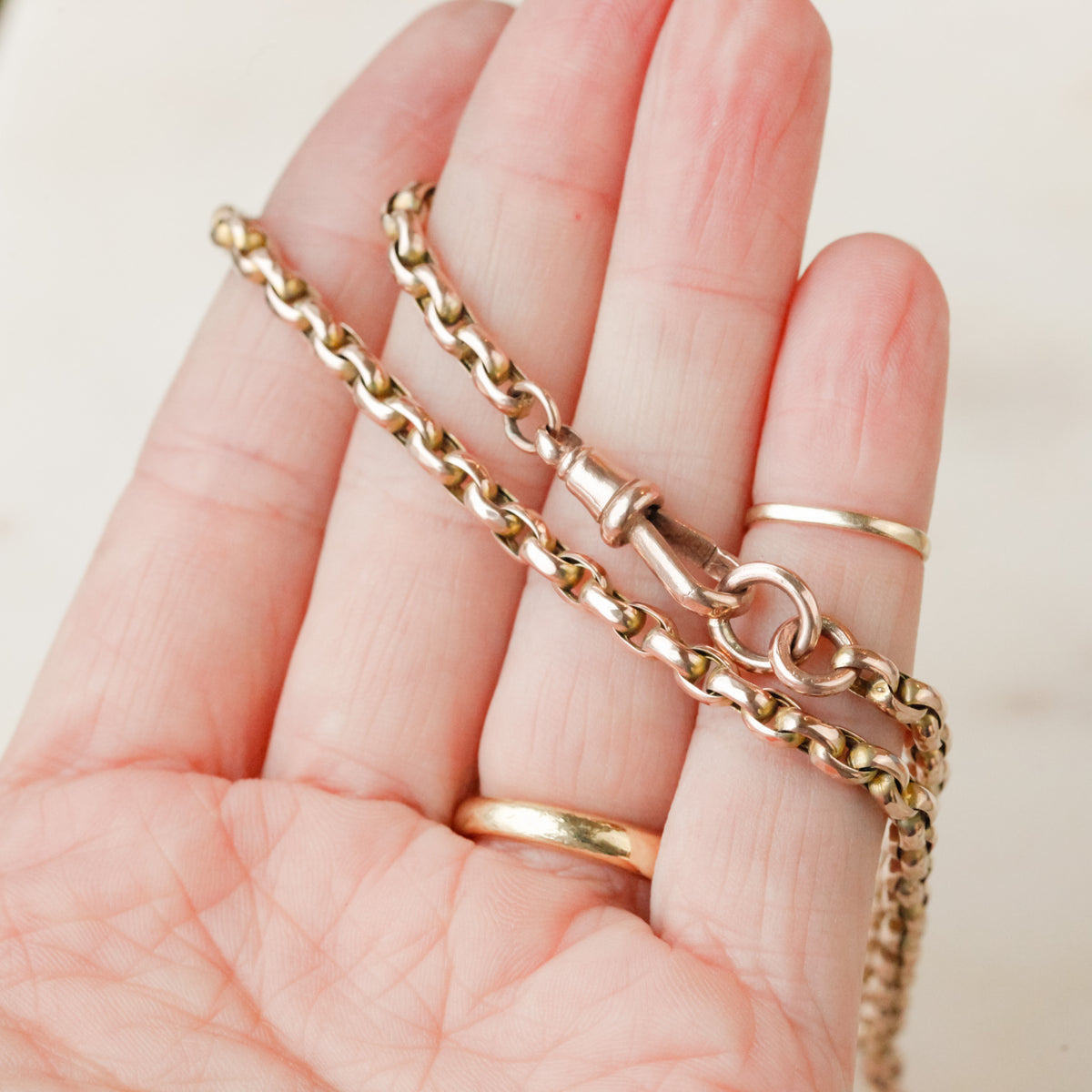 9k Victorian Cable Chain Necklace