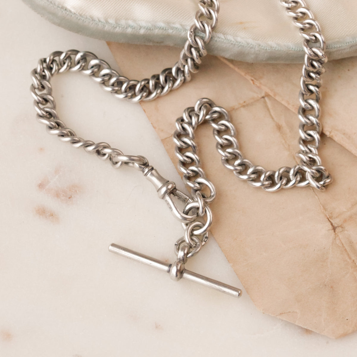 Victorian Sterling Silver Albert Chain
