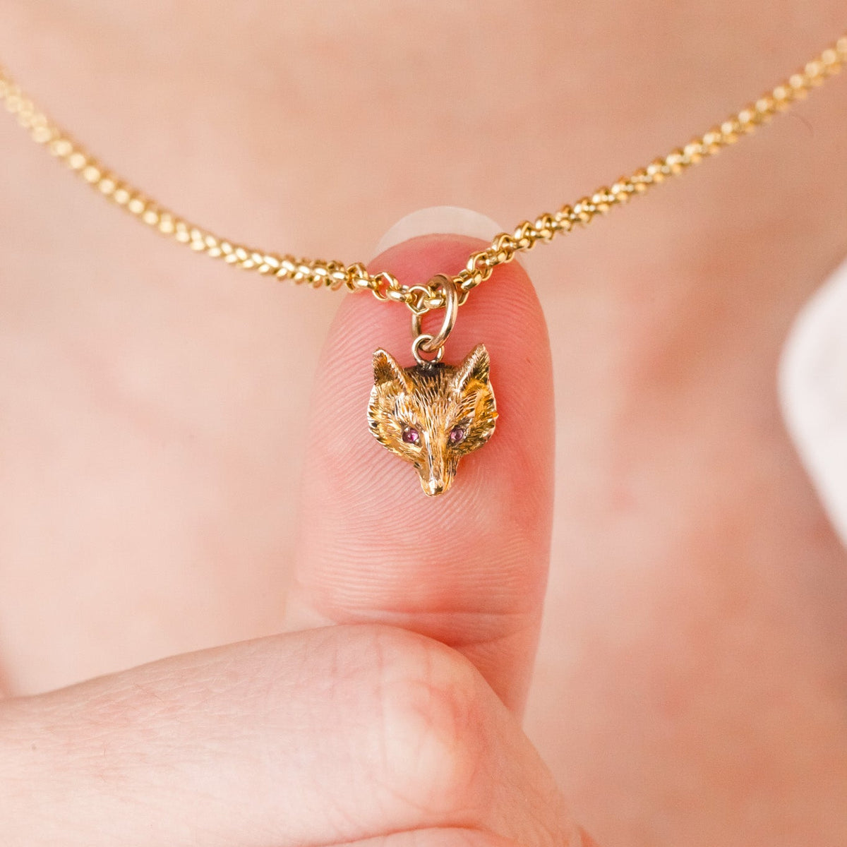 Victorian Gold Fox Pendants