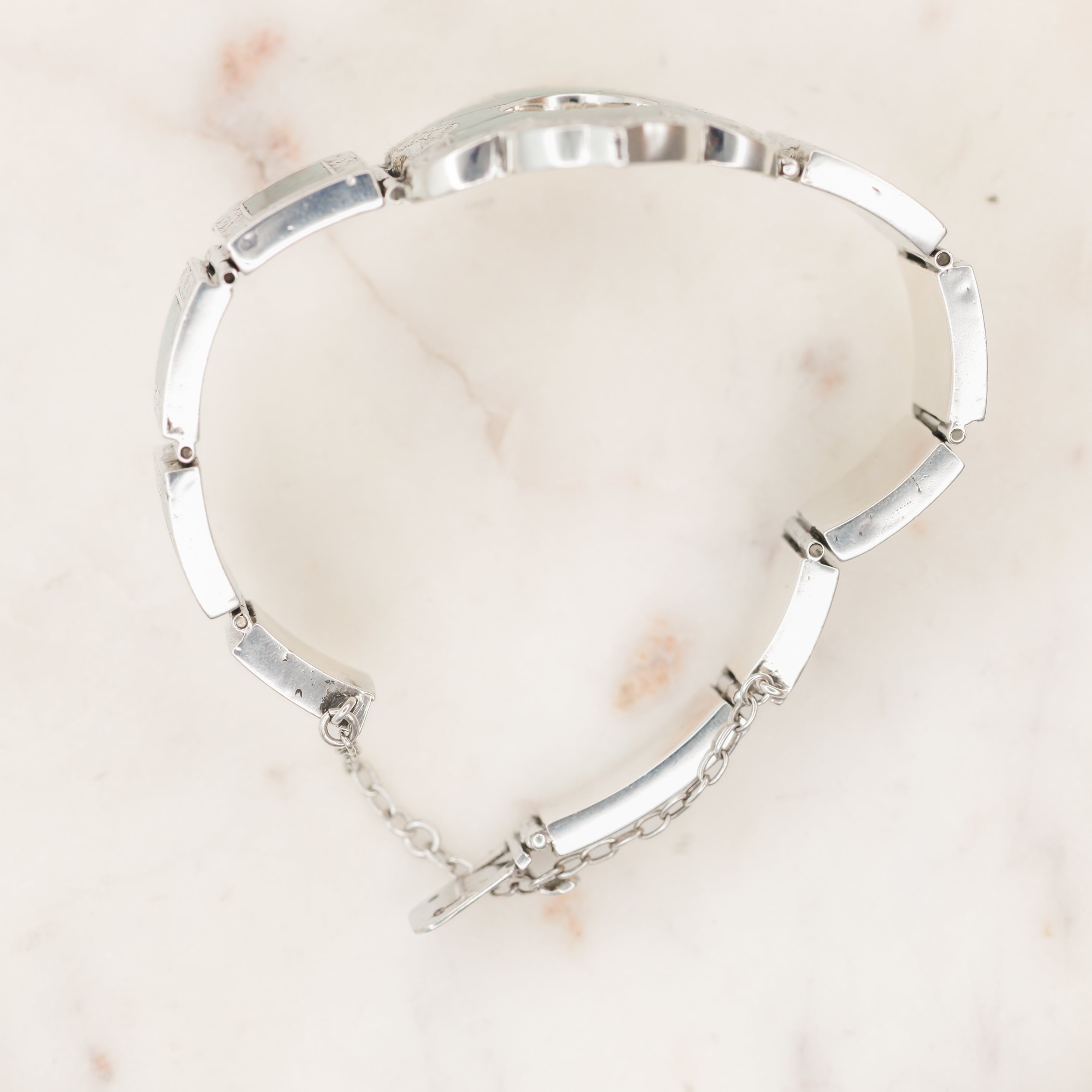 Joss Scottish Sterling Malachite Bracelet