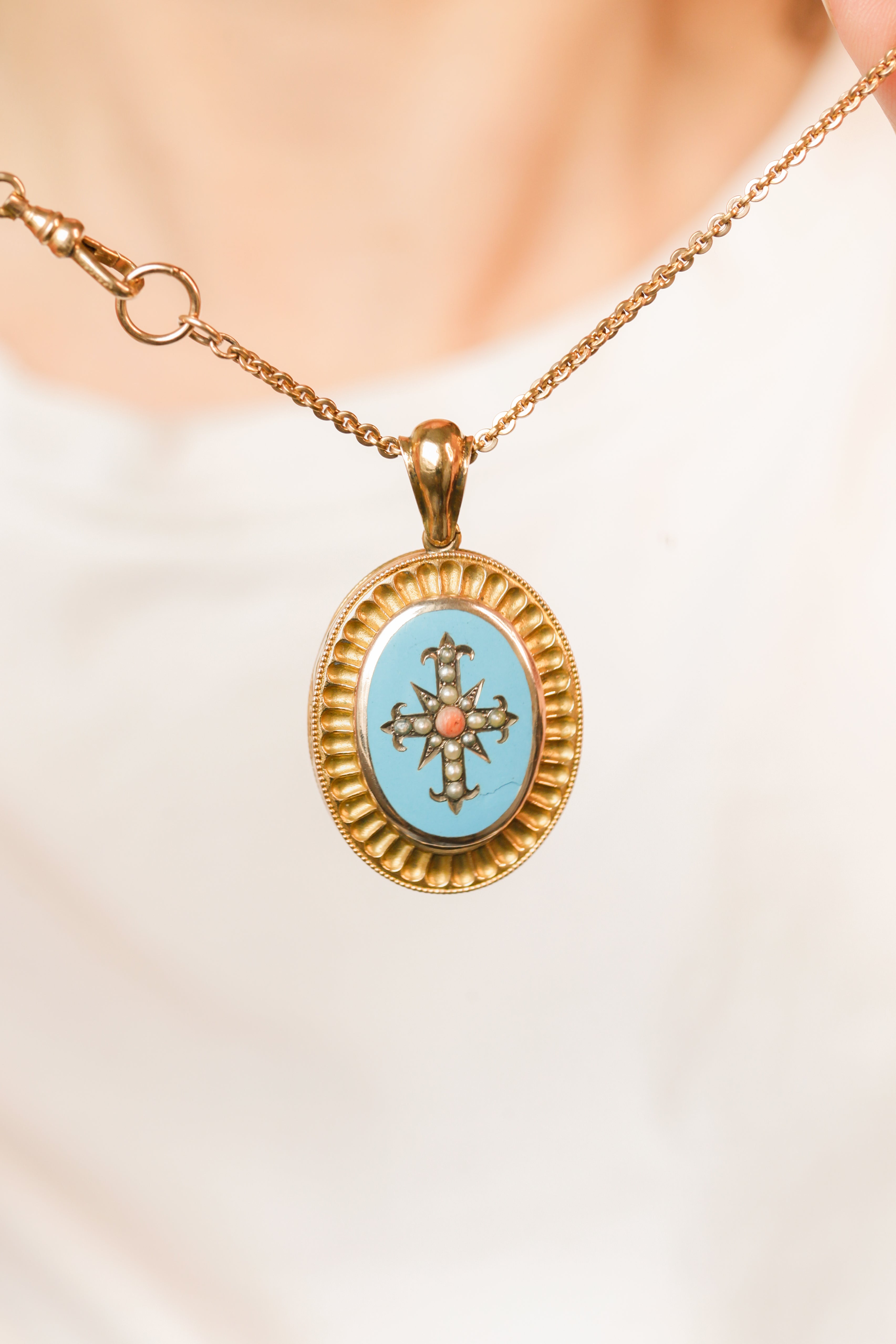 Wymark Enameled Locket