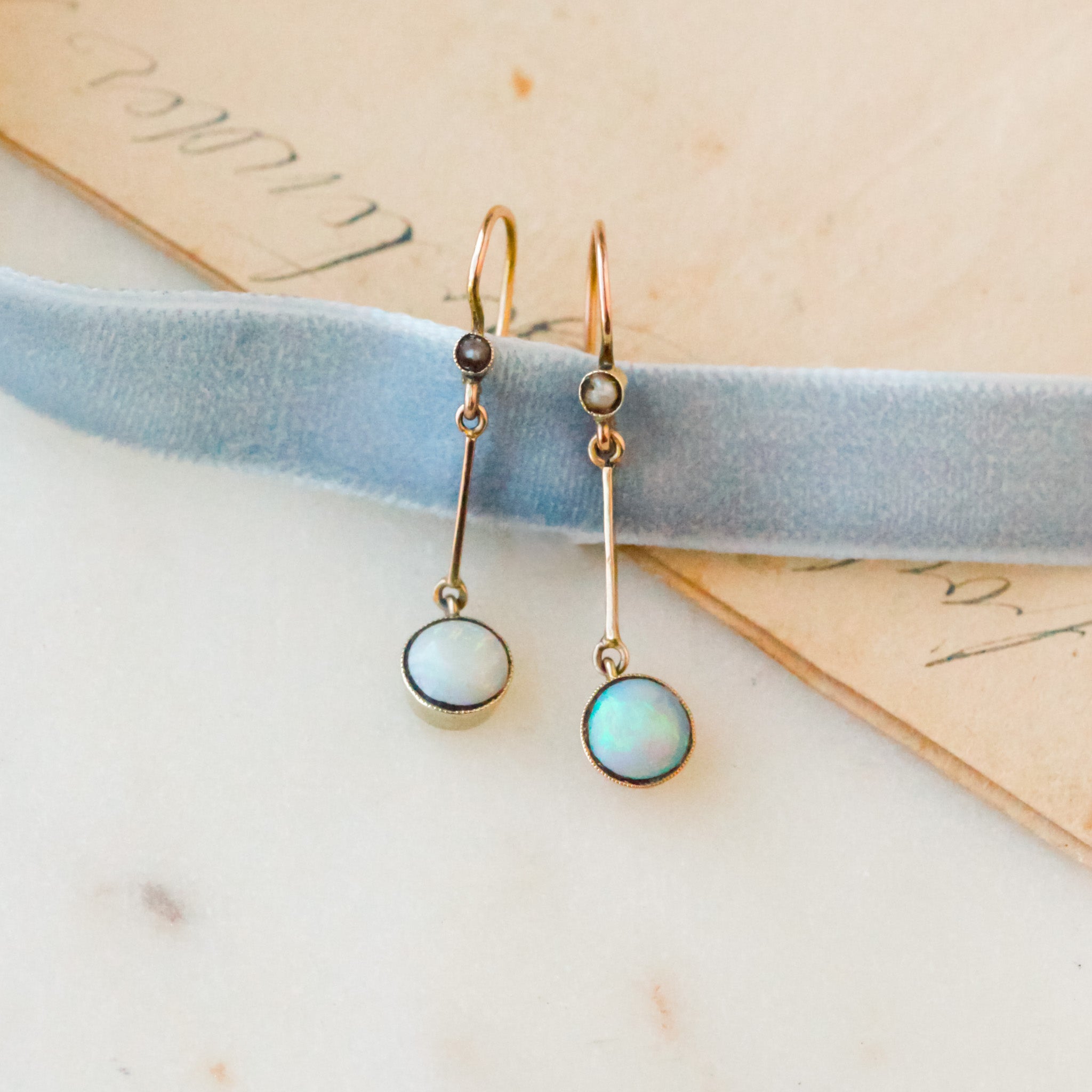 Vern Opal Earrings