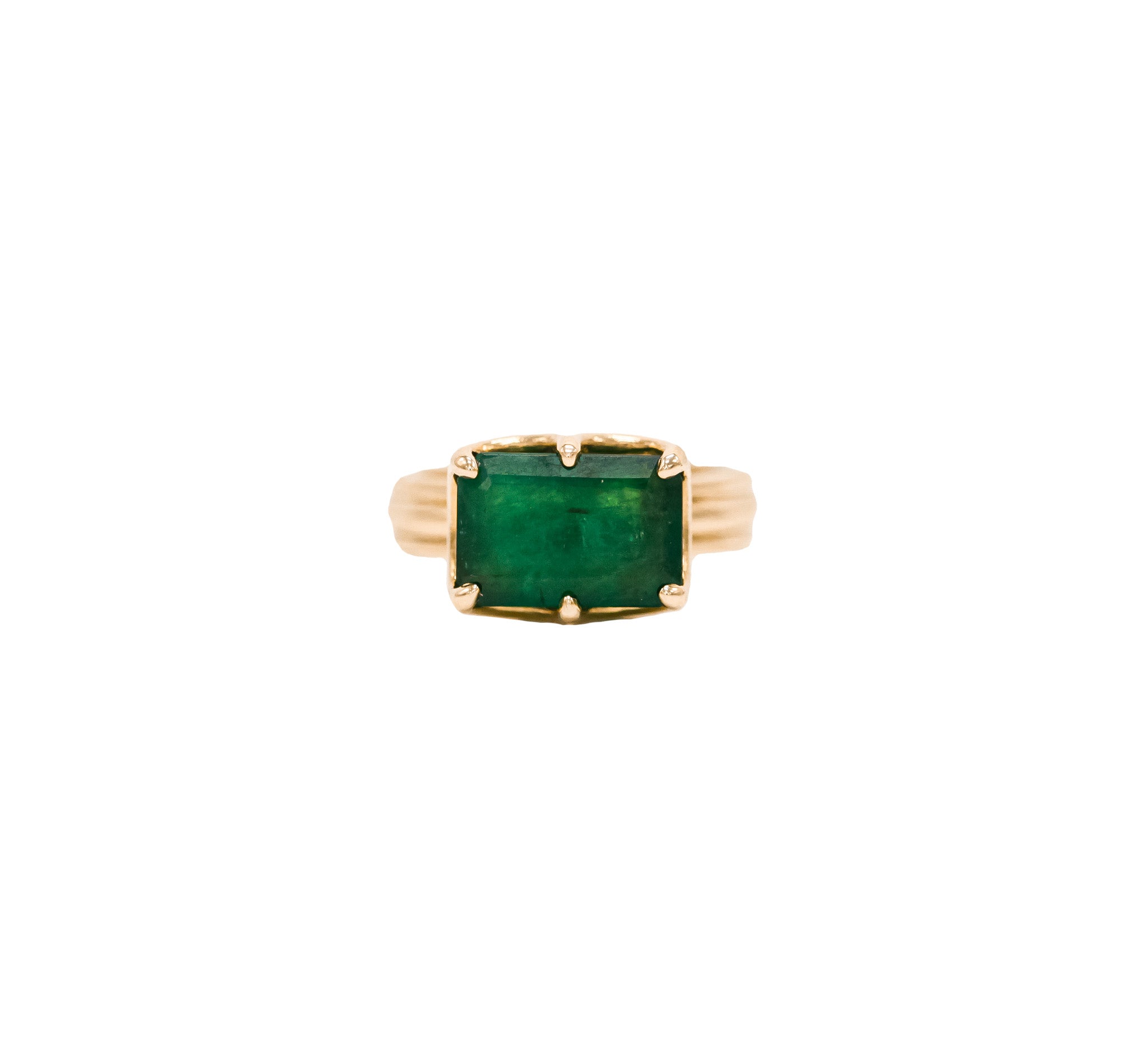 Antique Emerald in Signature Regency Setting