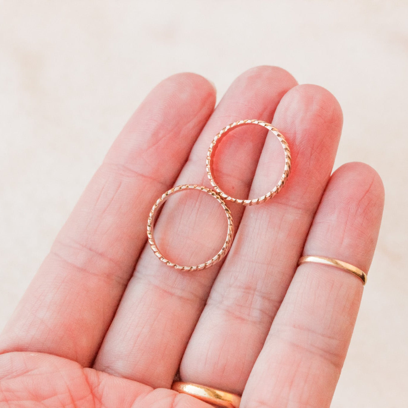 Vintage Solid Twist Rings