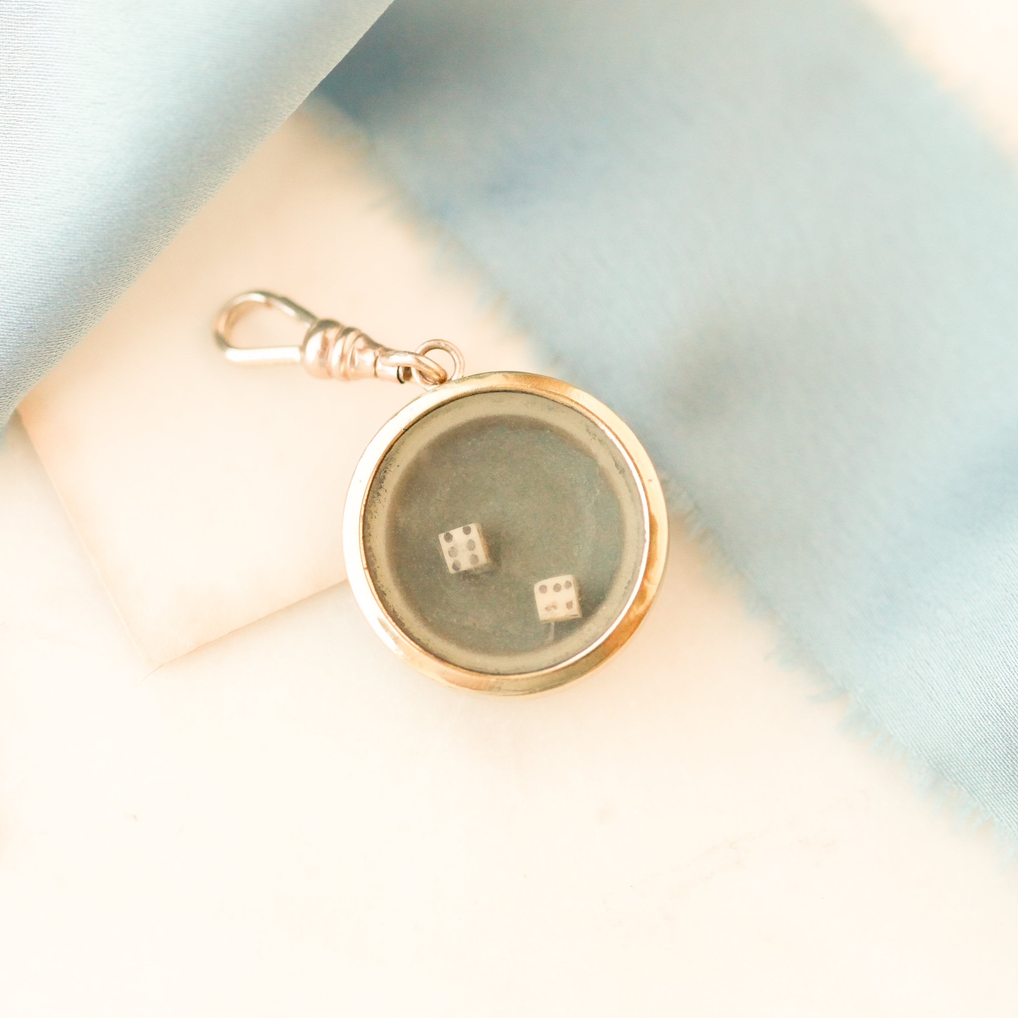 Gambler Rolling Dice Charm