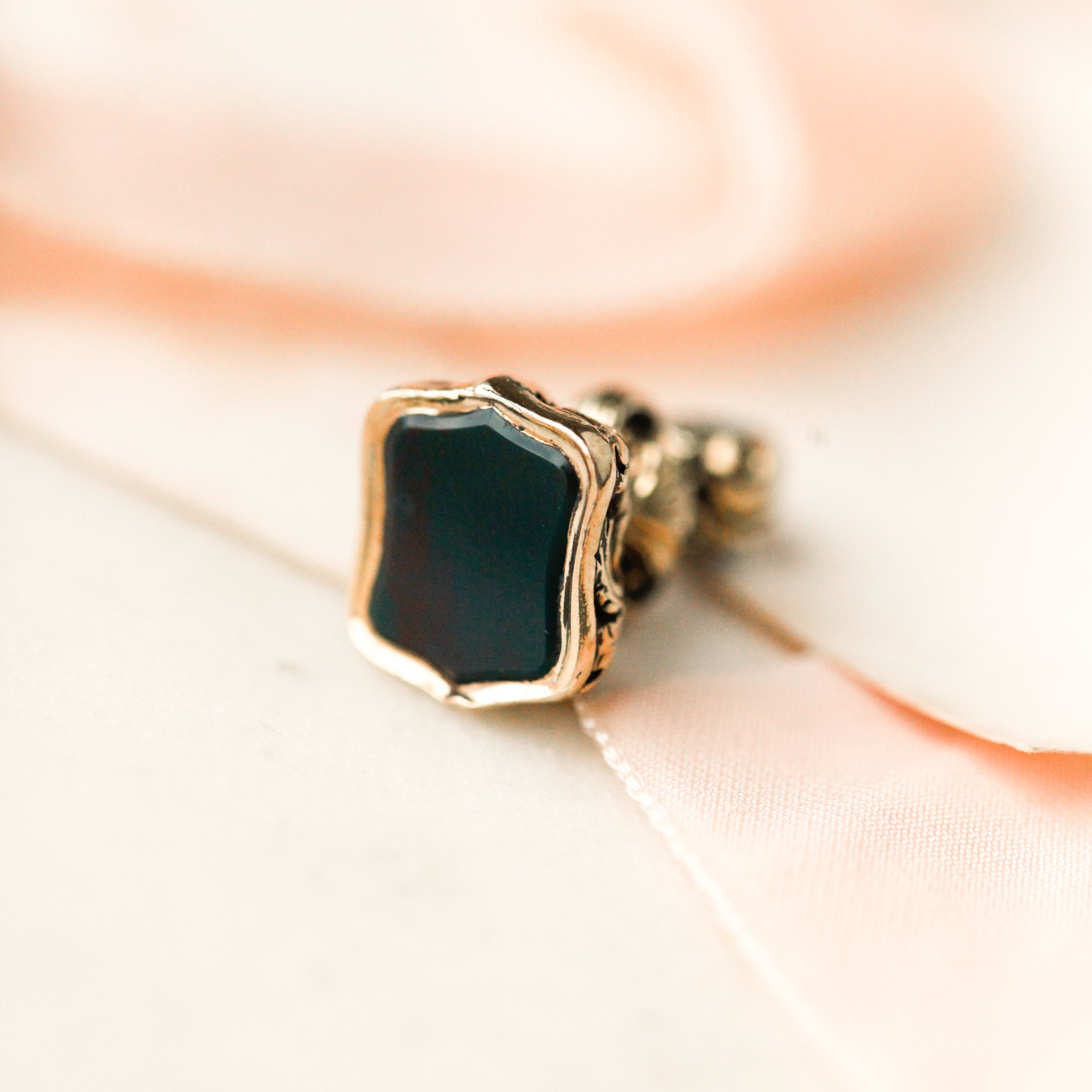 Custom Gilt Bloodstone Fob