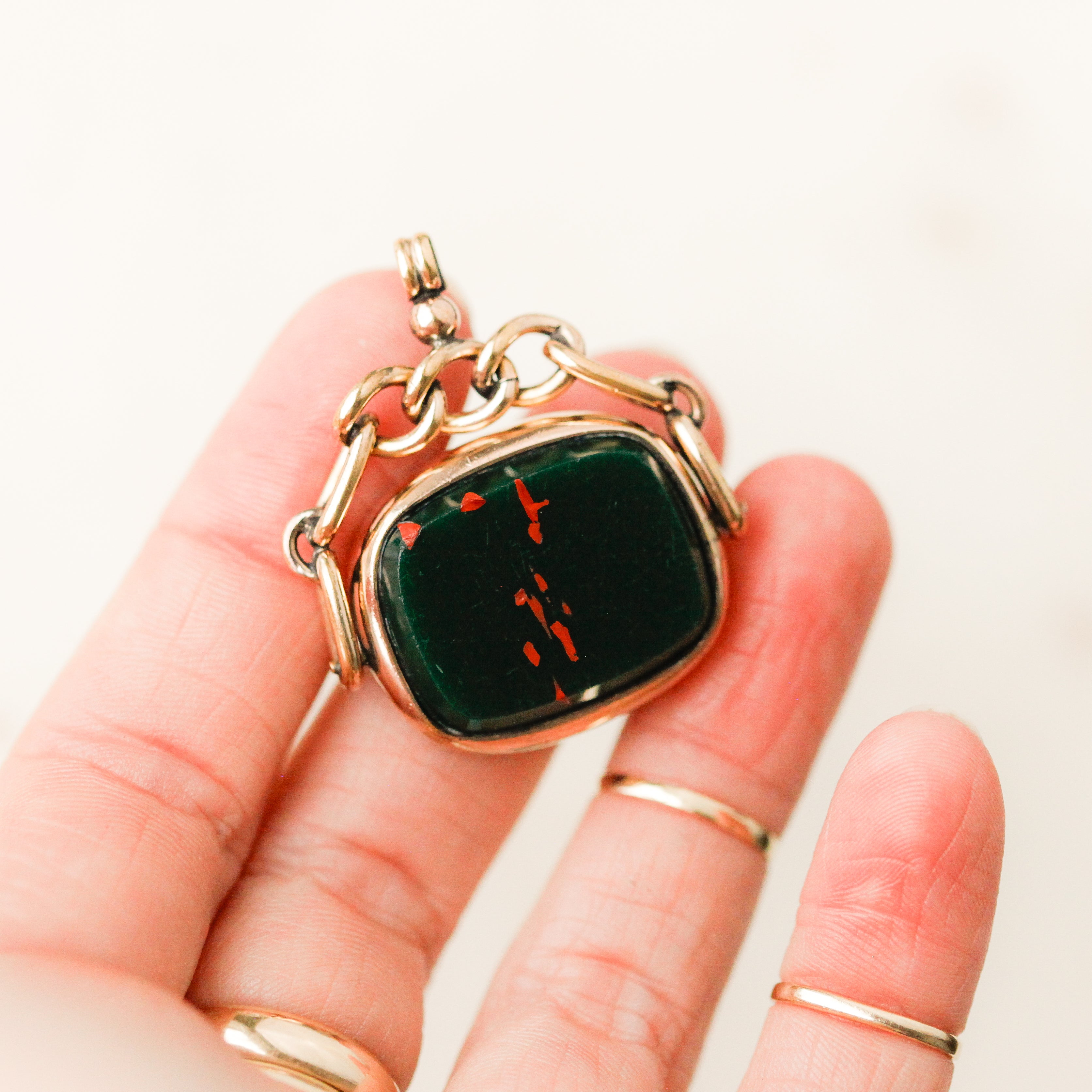Custom Gilded Victorian Fob