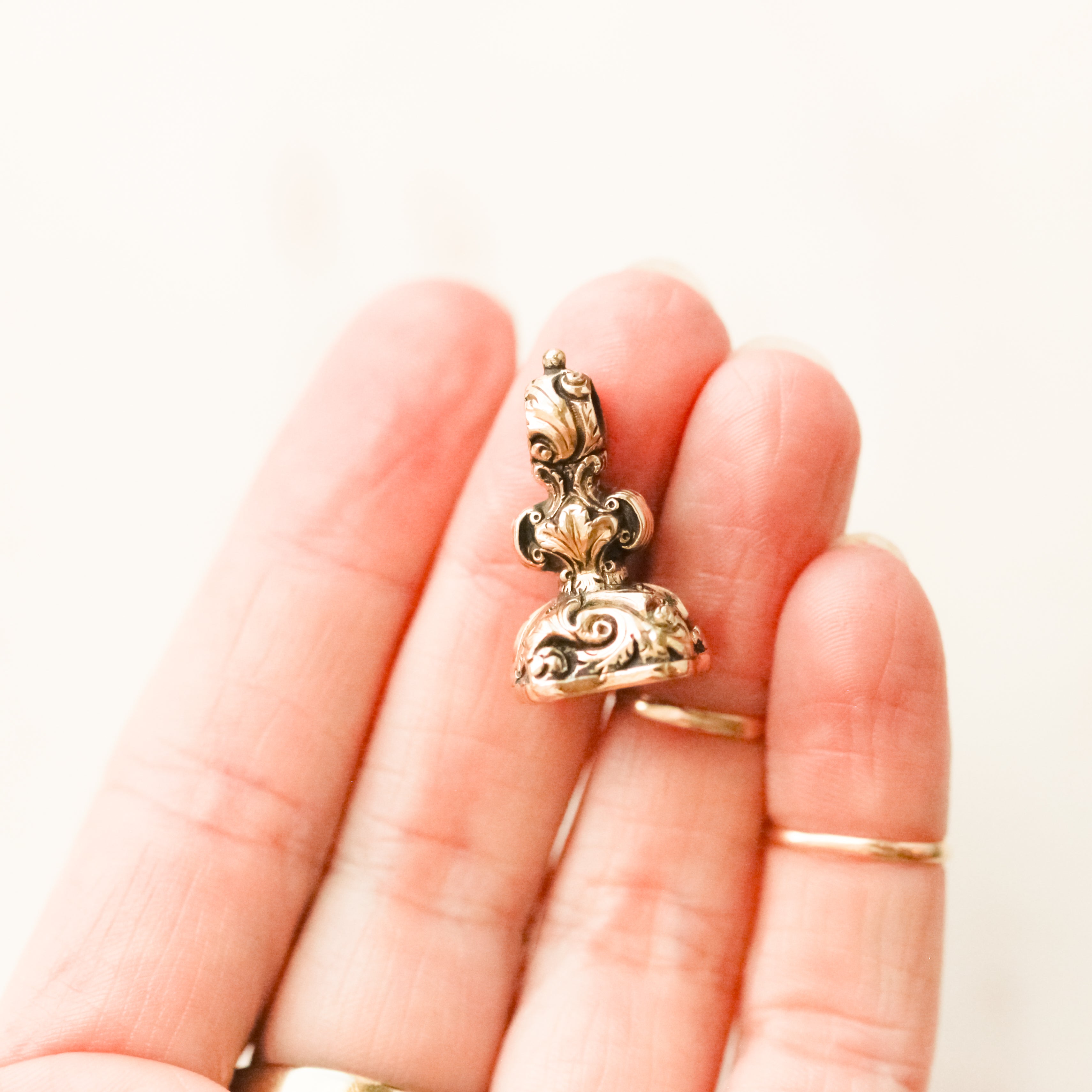 Custom Gilt Bloodstone Fob