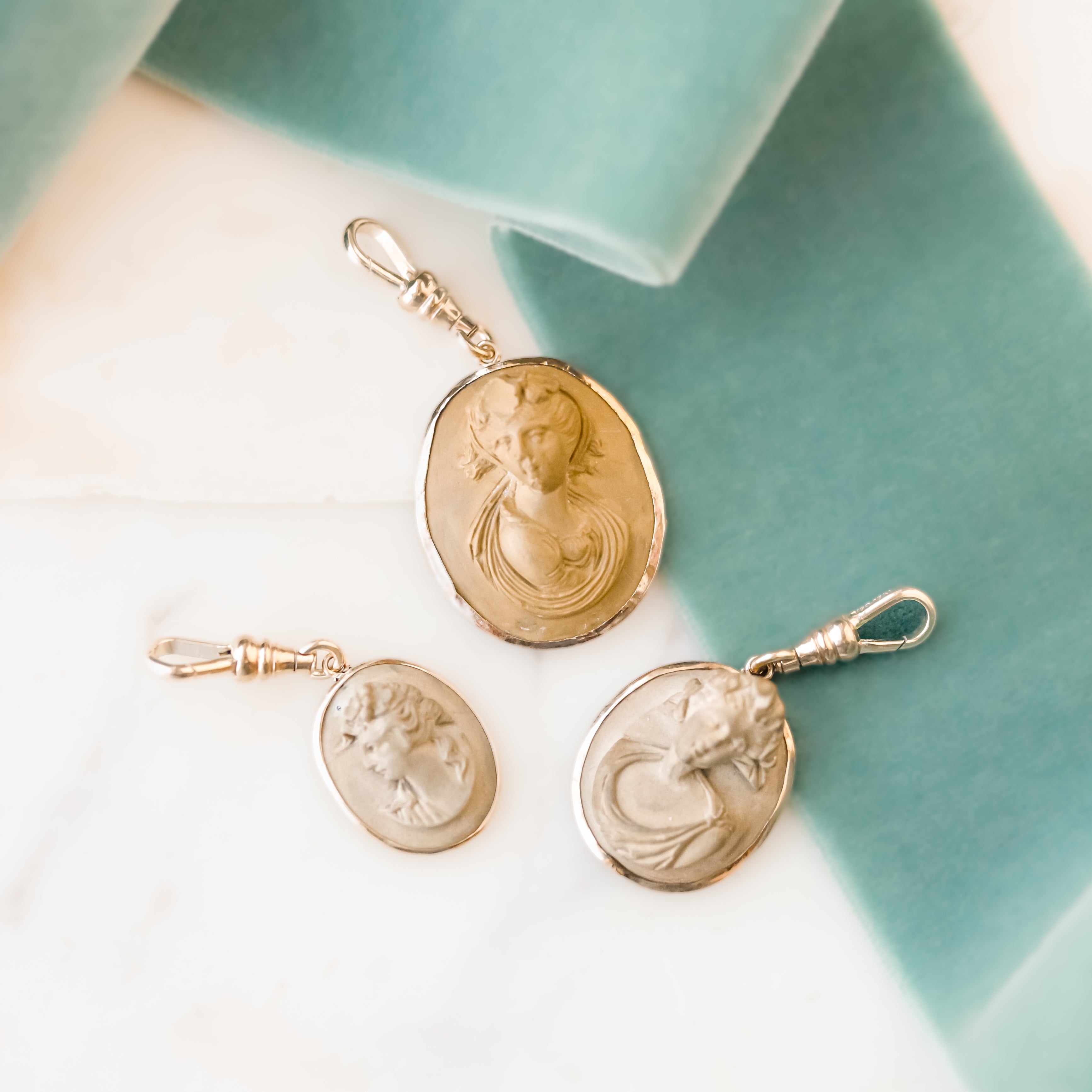 Lava Cameo Charms