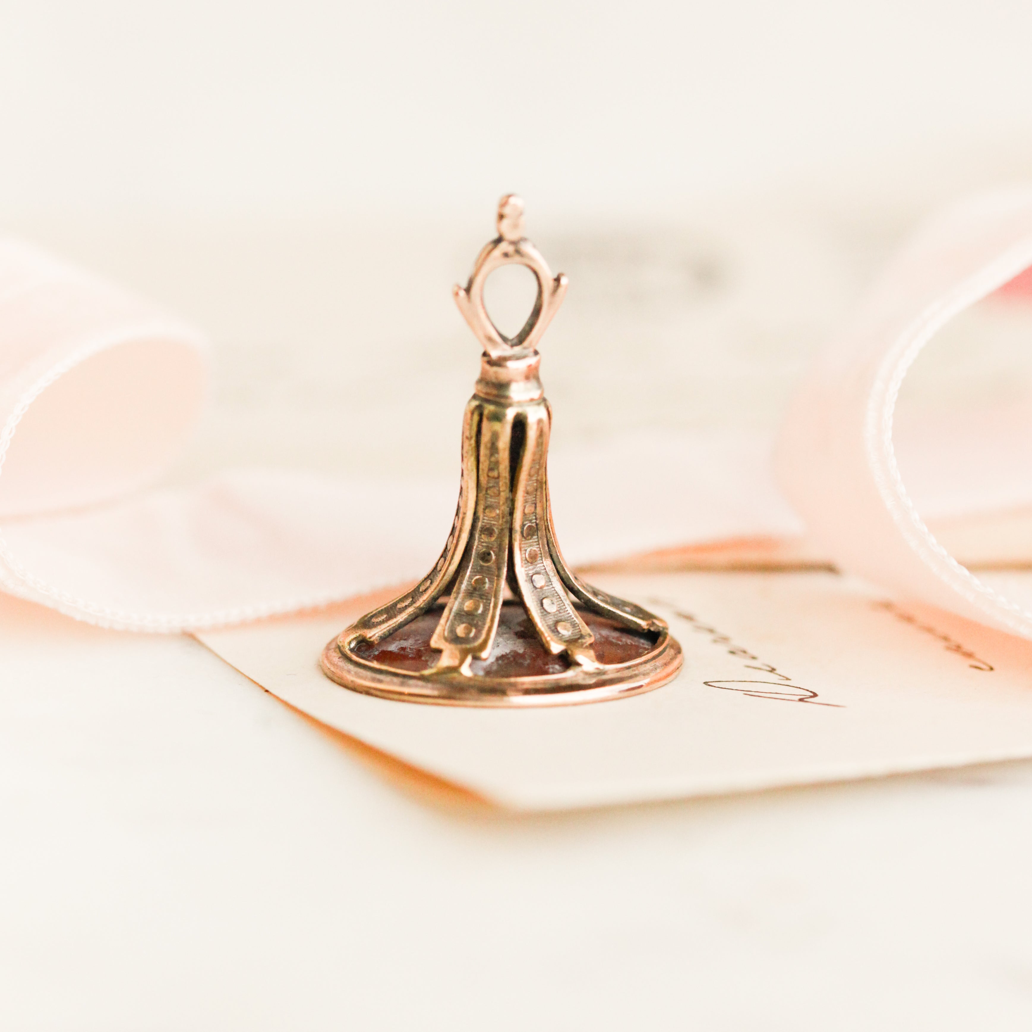 Bow + Arrow Carnelian Fob Pendant
