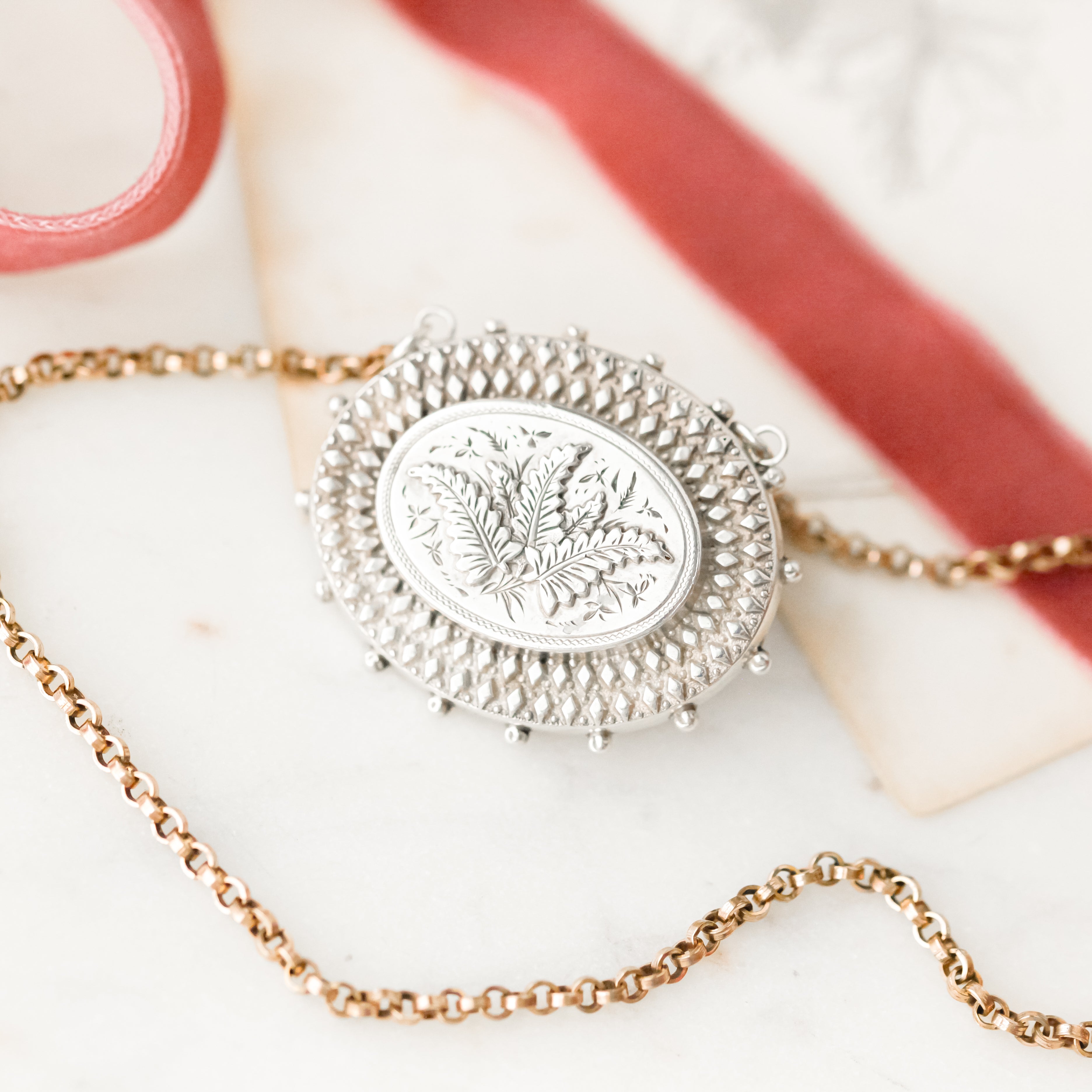 Fern Hidden Locket Pendant
