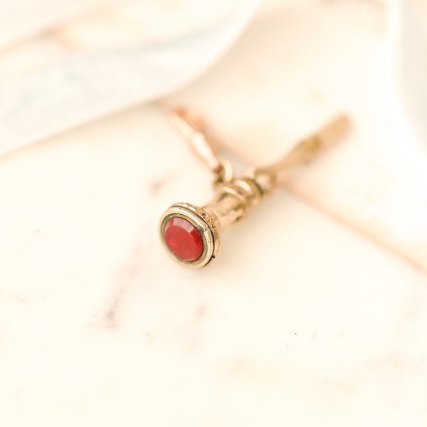 Carnelian Key Charm