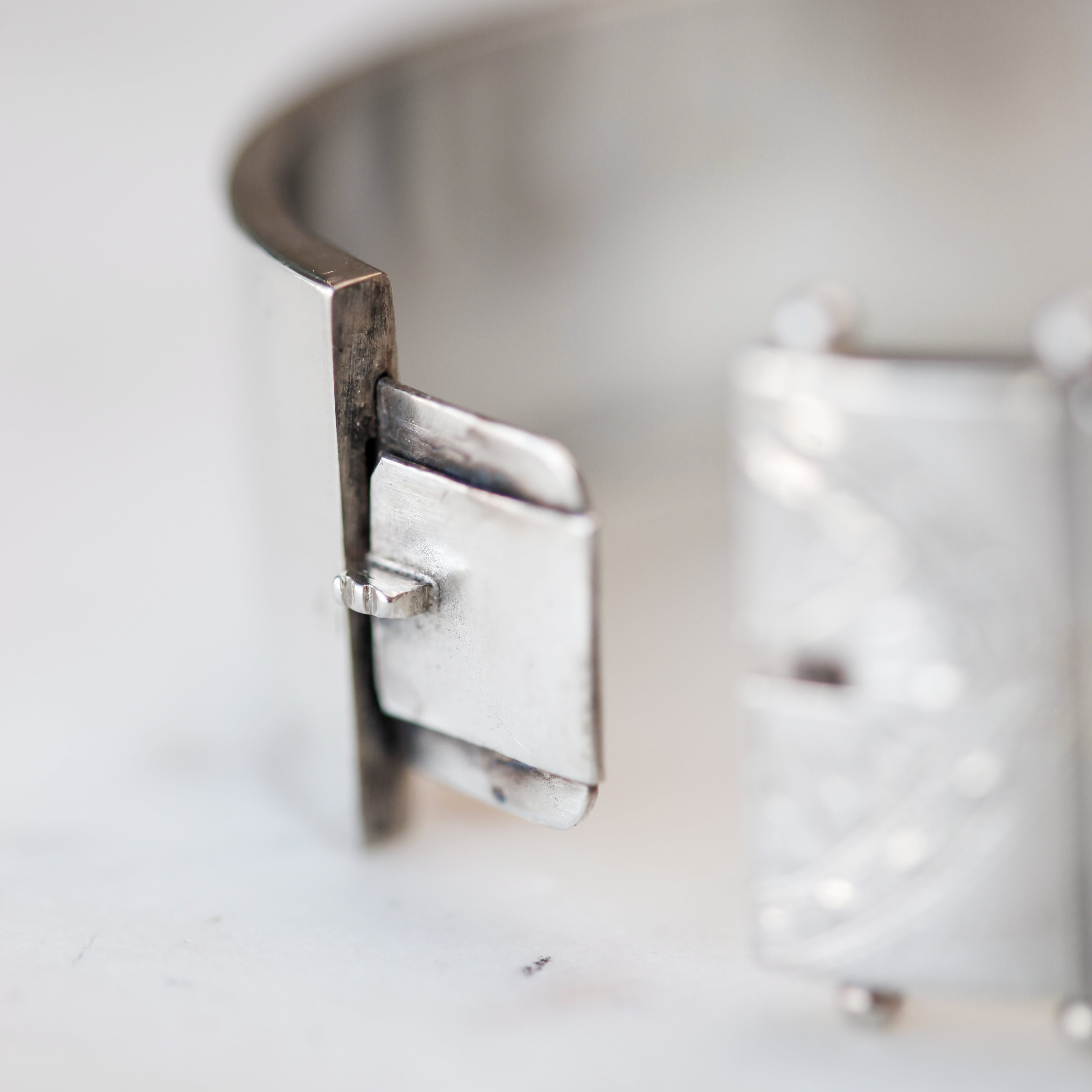 Floral Victorian Sterling Bangle