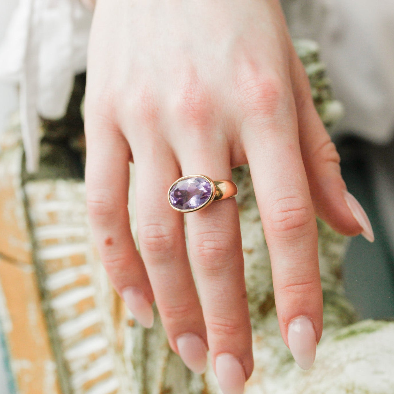 Amethyst in Empire Setting
