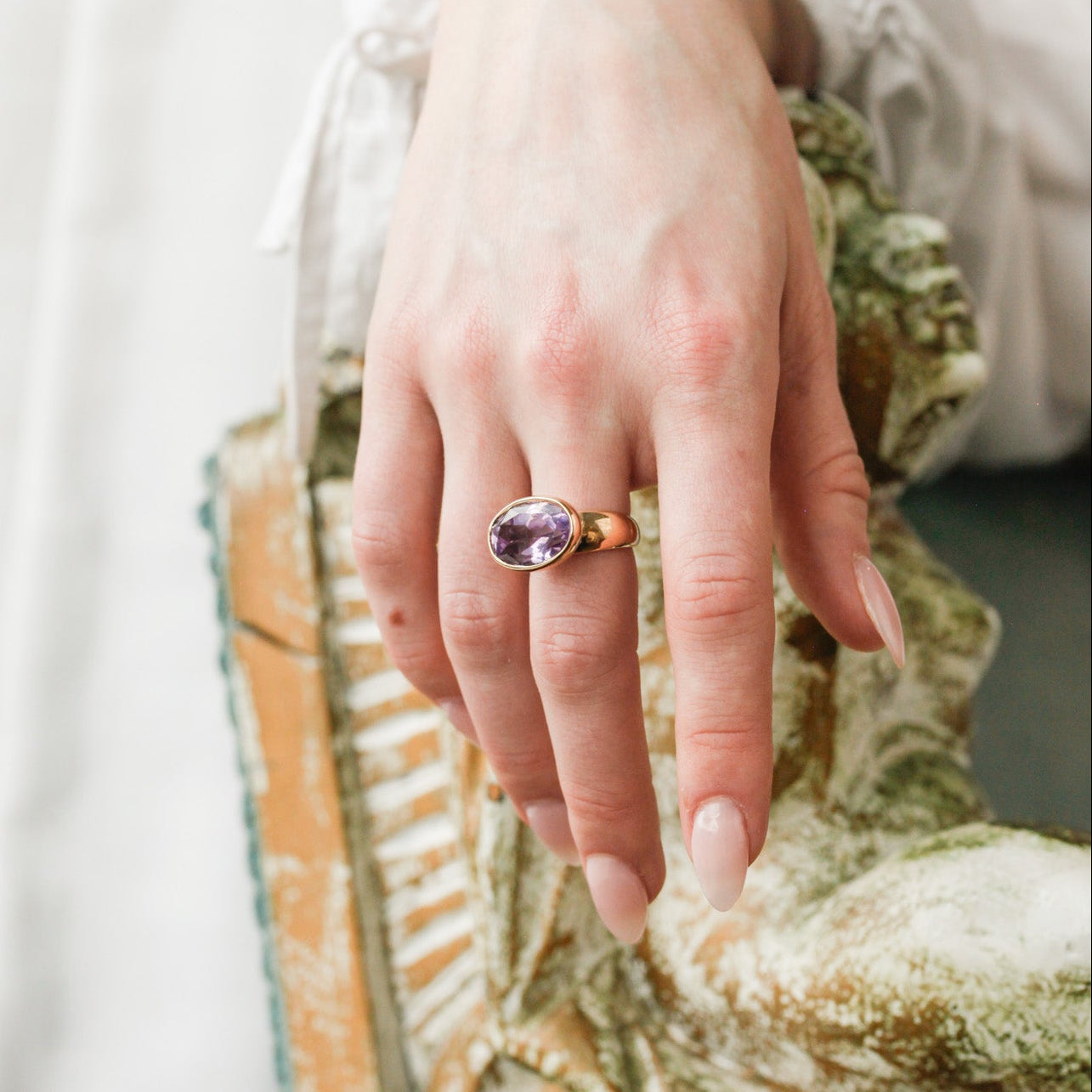 Amethyst in Empire Setting