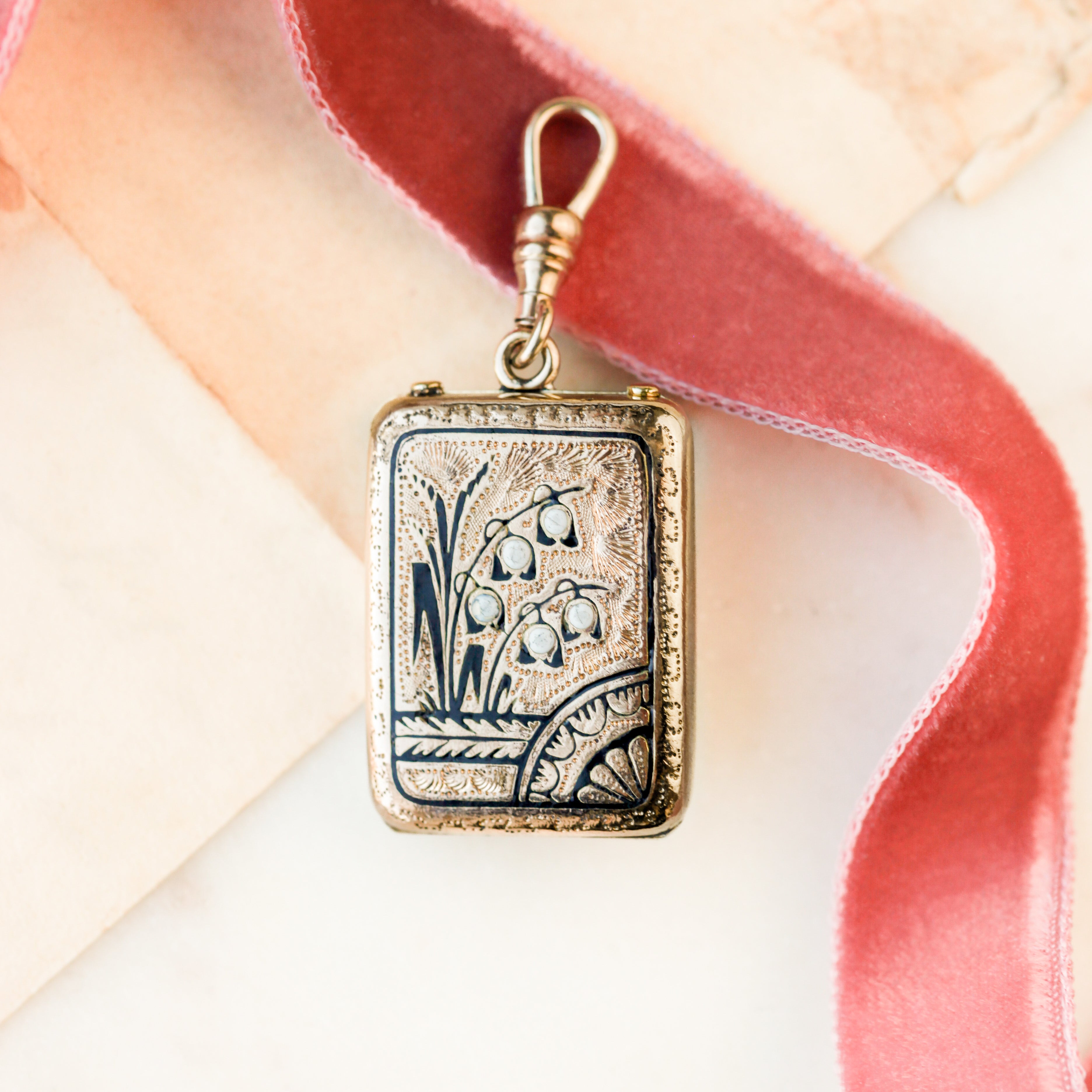 Lily of the Valley Locket
