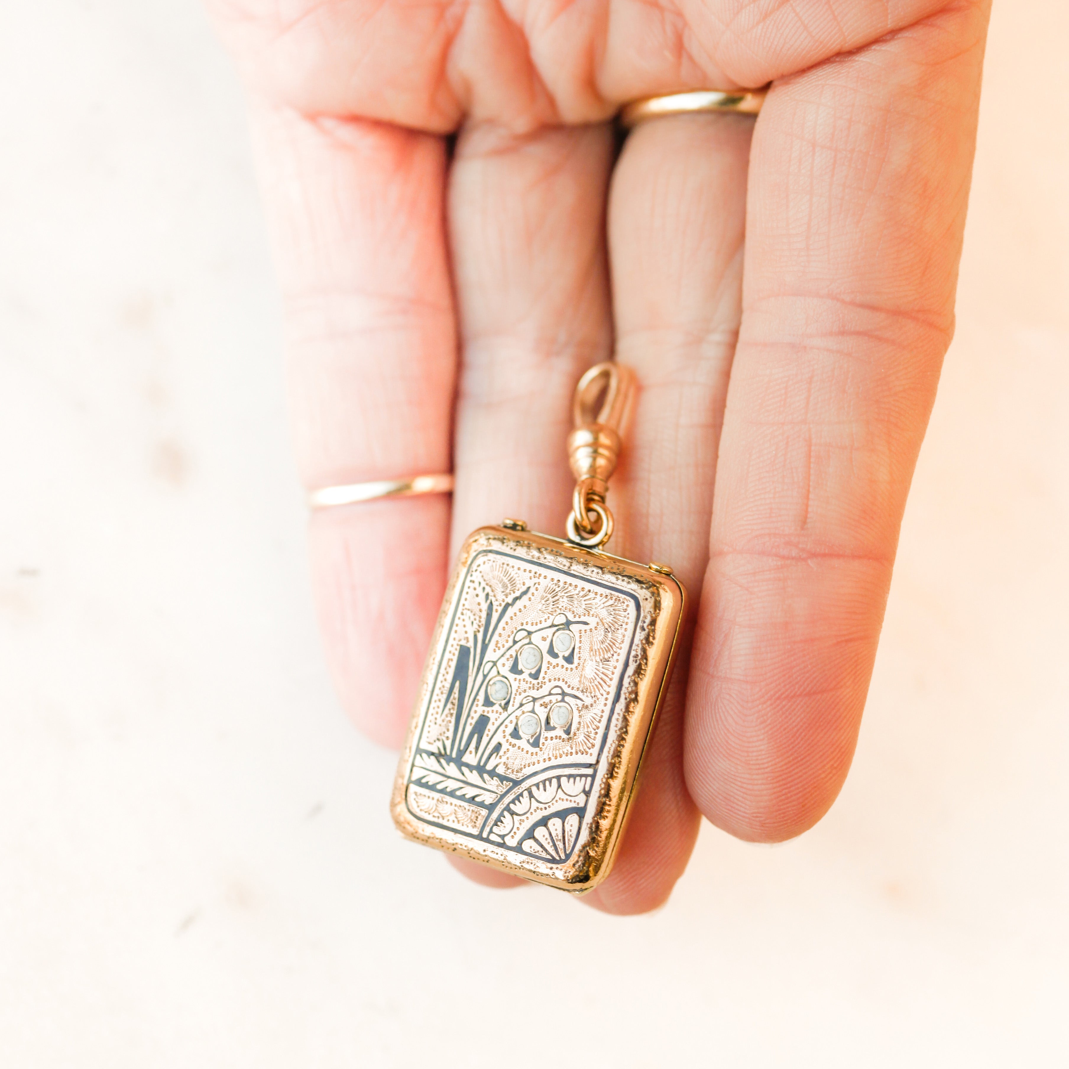 Lily of the Valley Locket