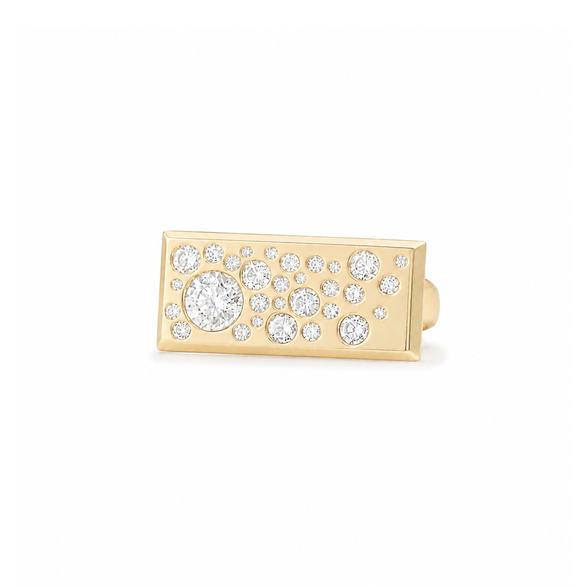 Sculpted Signet in Yellow Gold
