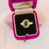Emerald Knot Ring