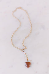 victorian goldstone heart necklace