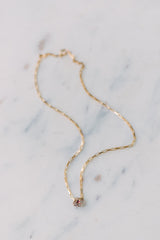 Merande Garnet Slider Necklace
