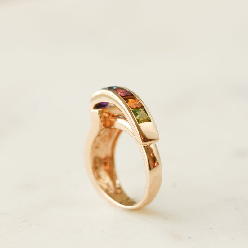 Oz Rainbow Cocktail Ring