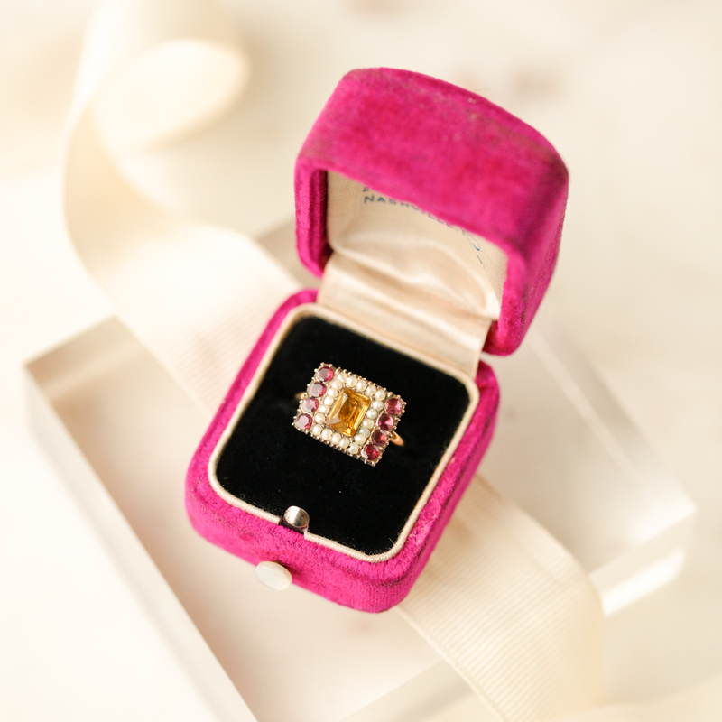 LéRoy Georgian Citrine Ring